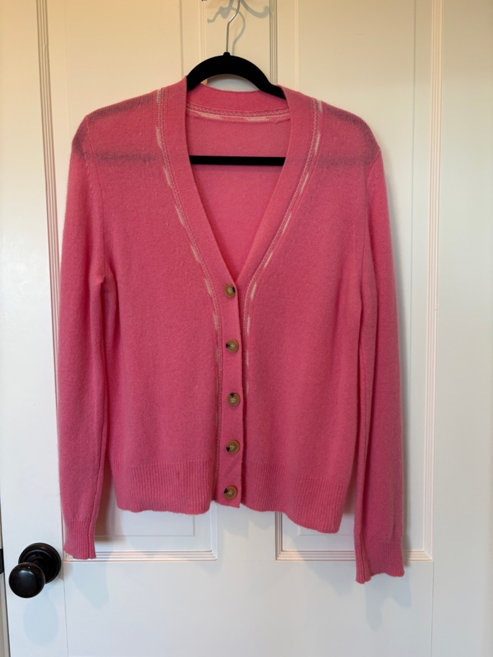Veronica Beard Pink Cashmere Cardigan